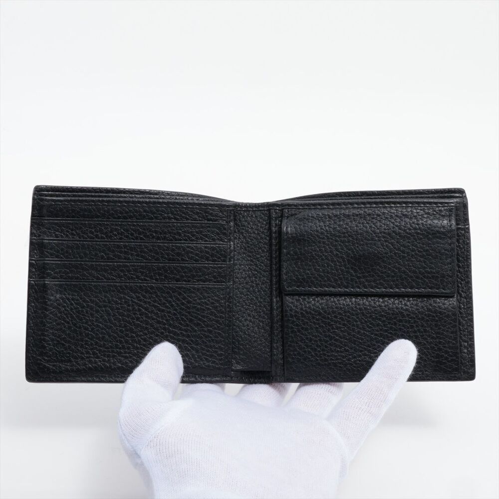 Gucci Jumbo GG Leather Compact Wallet Black - Picture 3 of 7